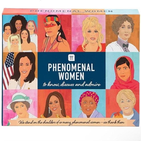 Talking Tables 60 Phenomenal Women in History Flashcards Game Female Empowerment - Picture 1 of 9